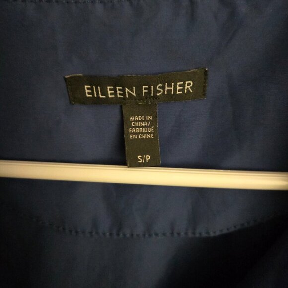 Eileen Fisher Small Blue Jacket Wind Breaker Hiking Gorpcore Outdoor Camping - Picture 3 of 4